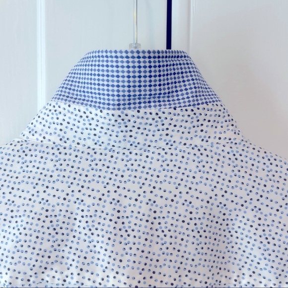 ROBERT GRAHAM ‘BECAN” TWO TONE DOT PRINT LONG SLEEVE SHIRT - Picture 16 of 16